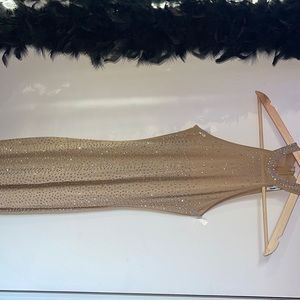Long diamond Rihanna dress